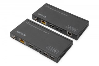 Przedłużacz/Extender KVM HDMI+USB HDBaseT 70m 4K30Hz HDCP 2.2 PoC (Power over Cable) audio IR zestaw Digitus