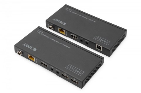 Przedłużacz/Extender KVM HDMI+USB HDBaseT 70m 4K30Hz HDCP 2.2 PoC (Power over Cable) audio IR zestaw Digitus