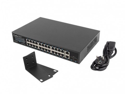 Switch 24x1GB POE+ 2xGB 2xSFP rack 19'' gigabit ethernet 360W Lanberg