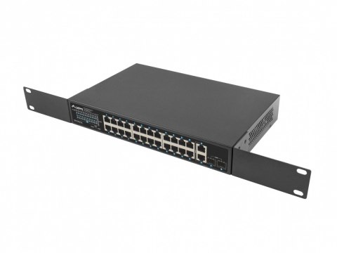 Switch 24x1GB POE+ 2xGB 2xSFP rack 19'' gigabit ethernet 360W Lanberg
