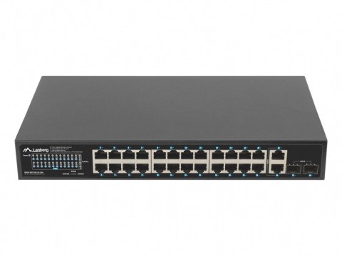 Switch 24x1GB POE+ 2xGB 2xSFP rack 19'' gigabit ethernet 360W Lanberg