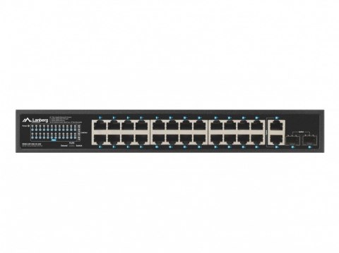 Switch 24x1GB POE+ 2xGB 2x rack 19'' gigabit ethernet 250W Lanberg
