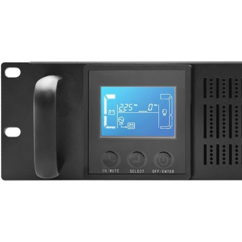 Zasilacz awaryjny UPS RACK | 1kVA | 800W | LCD Qoltec