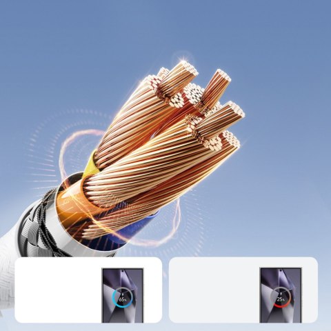 Kabel przewód USB-A - USB-C 3A 2m - biały JOYROOM