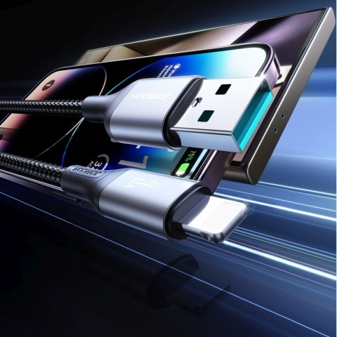 Kabel przewód USB-A - iPhone Lightning 3A 2m - czarny JOYROOM