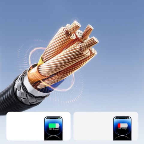 Kabel przewód USB-A - iPhone Lightning 3A 2m - czarny JOYROOM