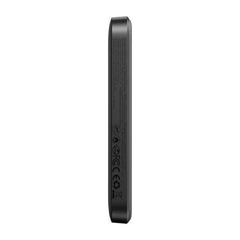 Powerbank indukcyjny 5000mAh USB-A USB-C 20W z kablem USB-C - czarny JOYROOM