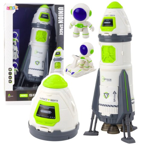 Rakieta Kosmiczna Statek Figurki Astronautów Światła Dźwięki LEAN Toys