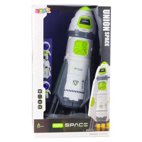 Rakieta Kosmiczna Statek Figurki Astronautów Światła Dźwięki LEAN Toys