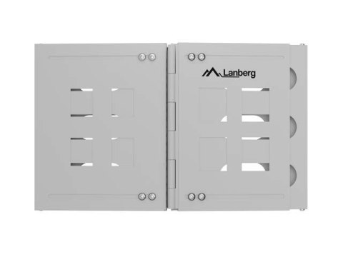 Uchwyt ścienny rack 19" 6U 497x400/240 szary Lanberg