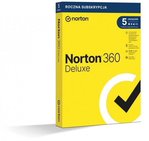 360 Deluxe 50GB PL Box 5Urz. 1Rok 21408667 Norton