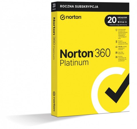 360 Platinum 100GB PL Box 20Urz. 1Rok 21427517 Norton