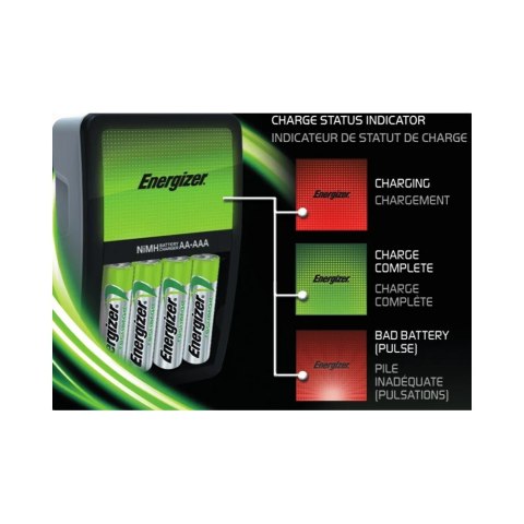 Ładowarka do akumulatorków MAXI + POWER PLUS AA / 4SZT (2000 mAh) Energizer