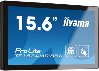 Monitor 15.6 cala TF1634MC-B8X IPS,poj.10pkt.450cd,IP65,7H,HDMI,DP IIYAMA