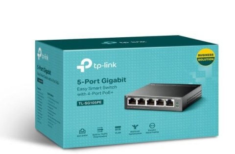 Przełącznik SG105PE Switch Smart 5xGb (4xPoE+) TP-LINK