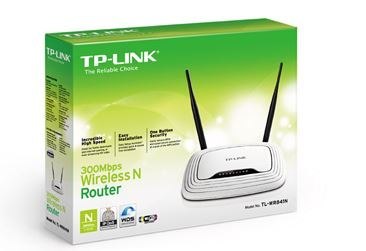 WR841N router xDSL WiFi N300 (2.4GHz) 1xWAN 4x10/100 LAN 2x5dBi (SMA) TP-LINK