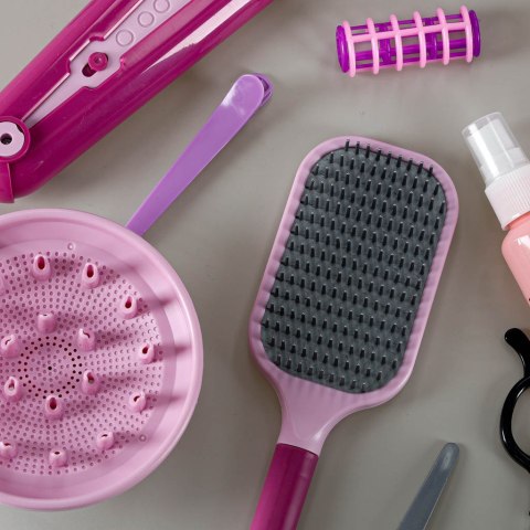 Zestaw fryzjerski dla dzieci suszarka prostownica światło dźwięk 15 elementów Kik Sp. z o. o. Sp. k.