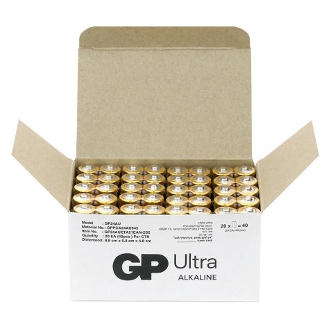 Baterie alkaliczne LR03/AAA GP ULTRA 40szt. (G-TECH) GP Battery