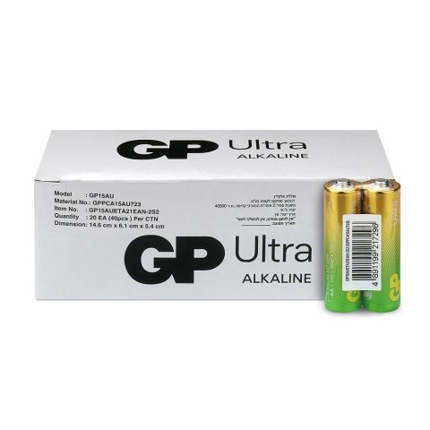 Baterie alkaliczne LR6/AA GP ULTRA 40szt. (G-TECH) GP Battery