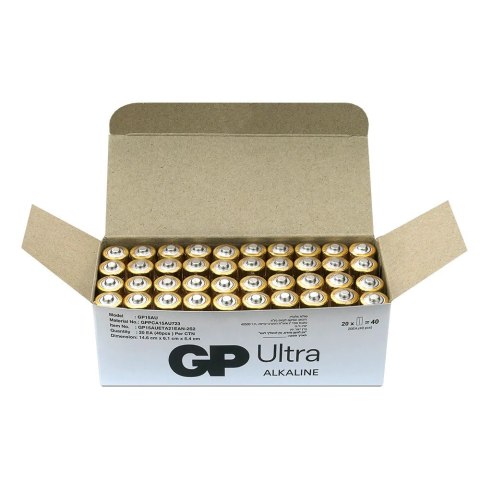 Baterie alkaliczne LR6/AA GP ULTRA 40szt. (G-TECH) GP Battery