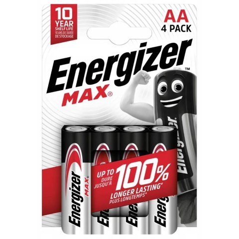 Baterie alkaliczne LR6/AA MAX blister 4 sztuki Energizer