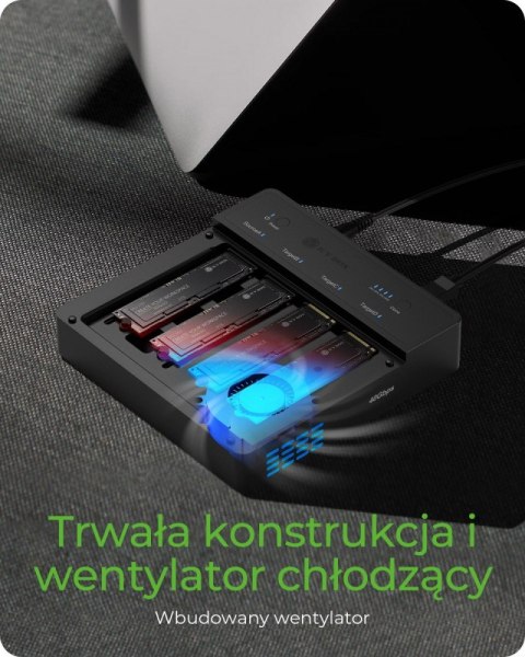 Duplicator (klonowanie 1:3) dla NVMe M.2 SSD IB-4013MCL-C4 4-Bay USB4 IcyBox