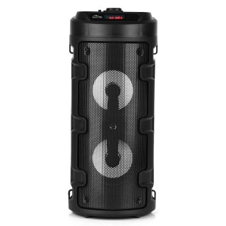 Głośnik PARTYBOX KEG BT MT3165 V2.0 Karaoke/Bluetooth 5.0+EDR/FM/MP3/MicroSD/USB/Equalizer/AUX/Jack 6.3/Pilot/Pasek/USB-C/LED/RM Media-Tech
