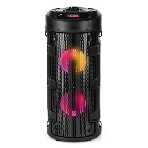 Głośnik PARTYBOX KEG BT MT3165 V2.0 Karaoke/Bluetooth 5.0+EDR/FM/MP3/MicroSD/USB/Equalizer/AUX/Jack 6.3/Pilot/Pasek/USB-C/LED/RM Media-Tech