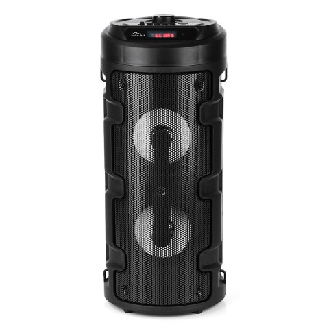 Głośnik PARTYBOX KEG BT MT3165 V2.0 Karaoke/Bluetooth 5.0+EDR/FM/MP3/MicroSD/USB/Equalizer/AUX/Jack 6.3/Pilot/Pasek/USB-C/LED/RM Media-Tech