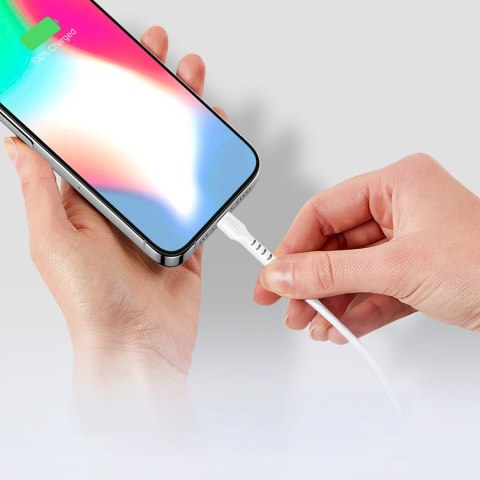 Kabel przewód USB-C PD 25W 1 m - biały SBS