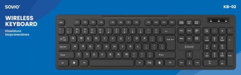 Klawiatura bezprzewodowa KB-02 Savio