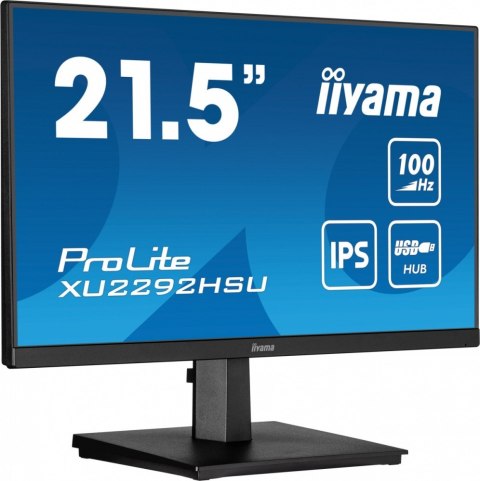 Monitor 21.5 cala ProLite XU2292HSU-B6 IPS,100Hz,FreeSync,SLIM,HDMI,DP,2x2W, 4xUSB(3.2),0.4ms IIYAMA