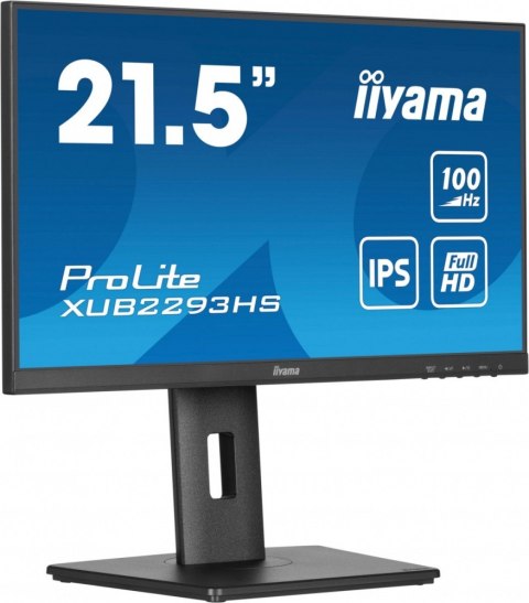 Monitor 22 cale XUB2293HS-B6 IPS,HDMI,DP,HAS(150mm) IIYAMA