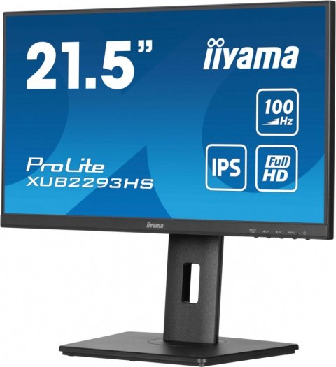 Monitor 22 cale XUB2293HS-B6 IPS,HDMI,DP,HAS(150mm) IIYAMA