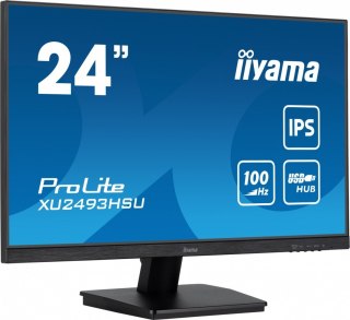 Monitor 24 cale XU2493HSU-B7,IPS.HDMI.DP.2x2W.USBx2,300cd IIYAMA