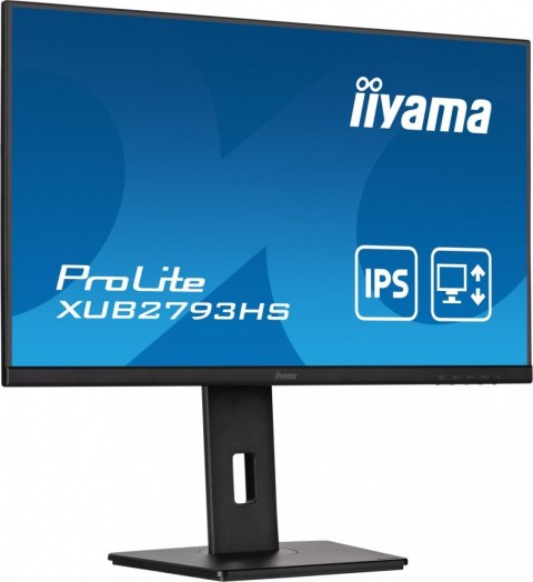 Monitor 27 cali XUB2793HS-B7,IPS,FHD,HDMI,DP,2x2W,300cd IIYAMA