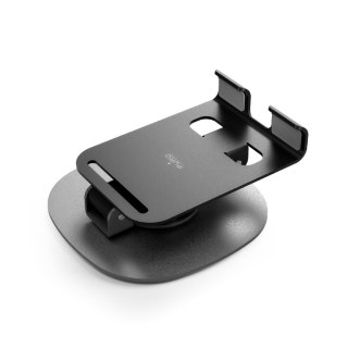 Podstawka aluminiowa składana na telefon tablet - ciemnoszara PURO