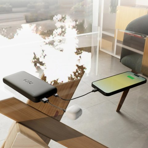 Powerbank 10000mAh 10W USB-A USB-C Infinity LiFePo4 - czarny SBS