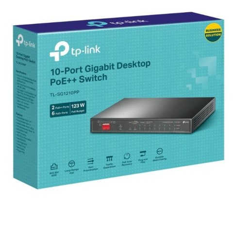 Przełącznik 10xGE PoE+/PoE++ SG1210PP TP-LINK