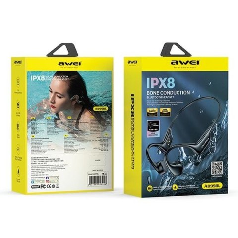 Słuchawki Bluetooth A899BL przewodnictwo kostne AWEI