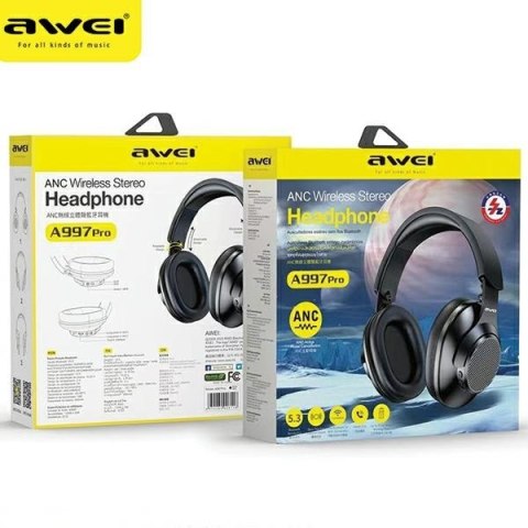 Słuchawki Bluetooth nauszne A997 Pro ANC AWEI