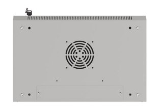 Szafa instalacyjna rack wisząca 19" 6U 540x350 szara drzwi przeszklone ( flat pack) Lanberg