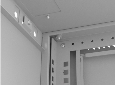 Szafa instalacyjna rack wisząca 19" 6U 540x350 szara drzwi przeszklone ( flat pack) Lanberg