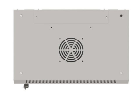 Szafa instalacyjna rack wisząca 19" 6U 540x350 szara drzwi przeszklone ( flat pack) Lanberg