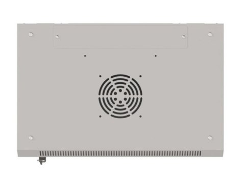 Szafa instalacyjna rack wisząca 19" 9U 540x350 szara drzwi przeszklone ( flat pack) Lanberg