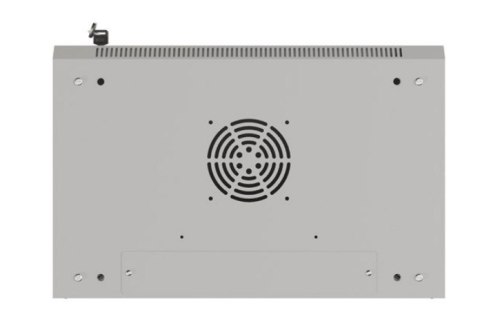 Szafa instalacyjna rack wisząca 19" 9U 540x350 szara drzwi przeszklone ( flat pack) Lanberg