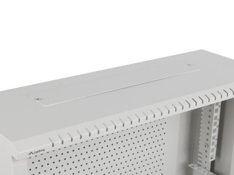 Szafa instalacyjna rack wisząca 19 cali 4u+3u 540x200 niskoprofilowa (złożona) szara Lanberg