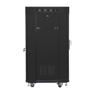 Szafa stojąca rack 19 cali 22U 600X600mm czarna LCD Lanberg