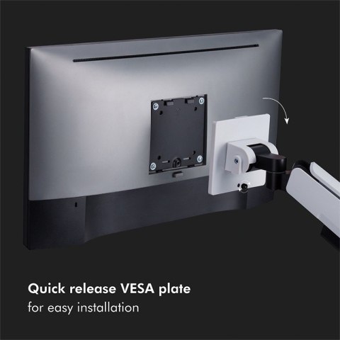 Uchwyt do monitora,VESA 17-49 cali gazowy, max. 20kg LogiLink