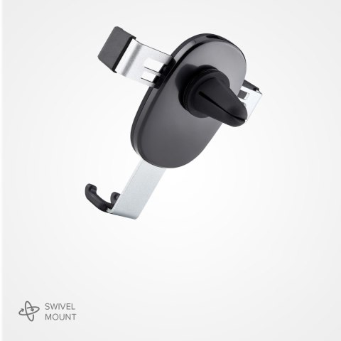 Uchwyt samochodowy grawitacyjny do smartfona na kratkę nawiewu - czarny SBS